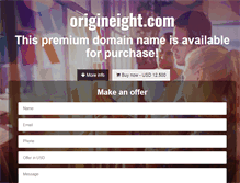Tablet Screenshot of origineight.com
